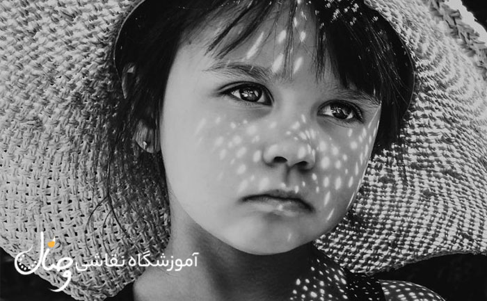 آموزش سیاه قلم و طراحی چهره سیاه قلم حرفه ای