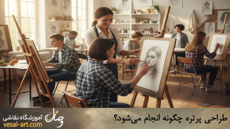 نحوه انجام طراحی پرتره 