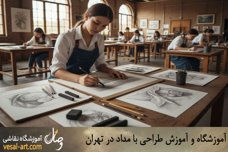 آموزش طراحی و سایه با مداد 