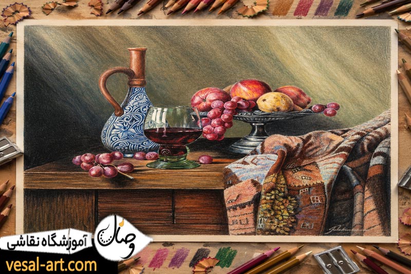 توانایی های هنرجویان پس از آموزش مداد رنگی حرفه ای 
